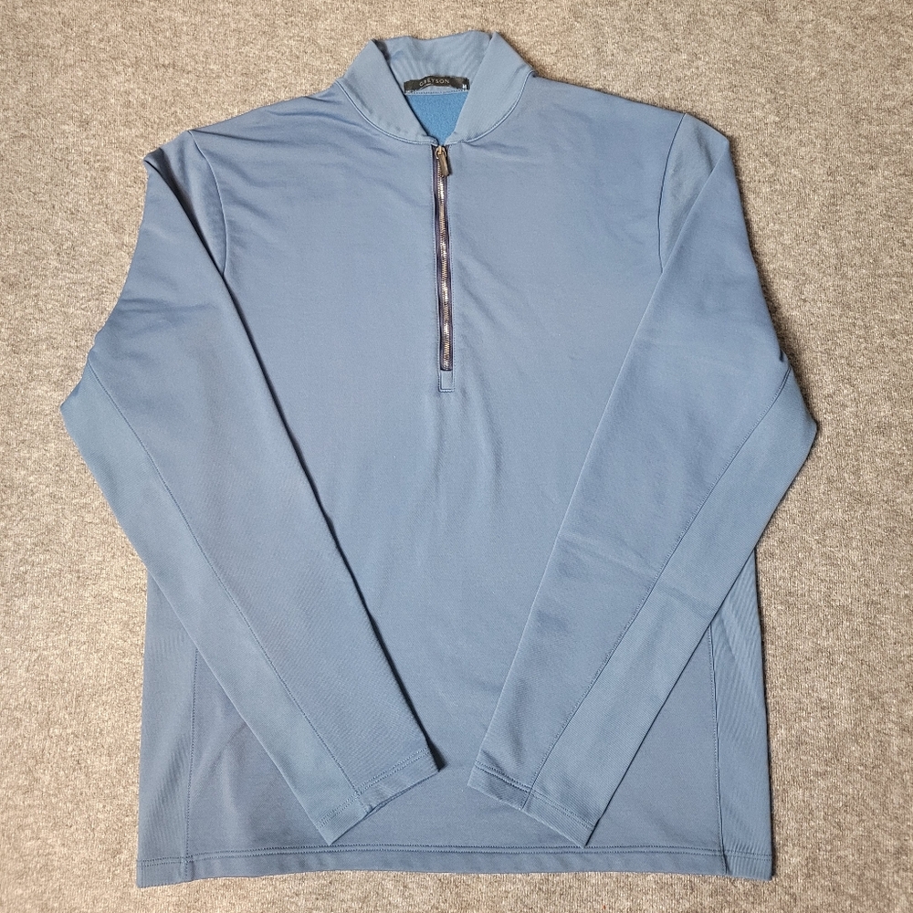 Greyson Golf Siasconset 1/4 Quarter Zip Sweater Mens Size M Blue Limied Edition